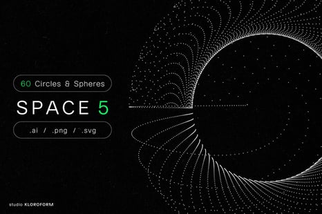 SPACE 5 - 60 circles and spheres - Design Elements