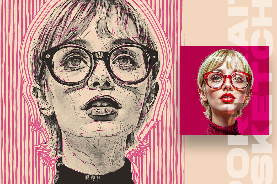 Portrait Sketch Photo Effects