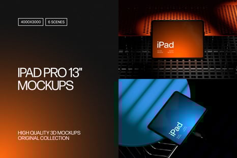 M4 iPad Pro 13" Mockups - Device Mockups