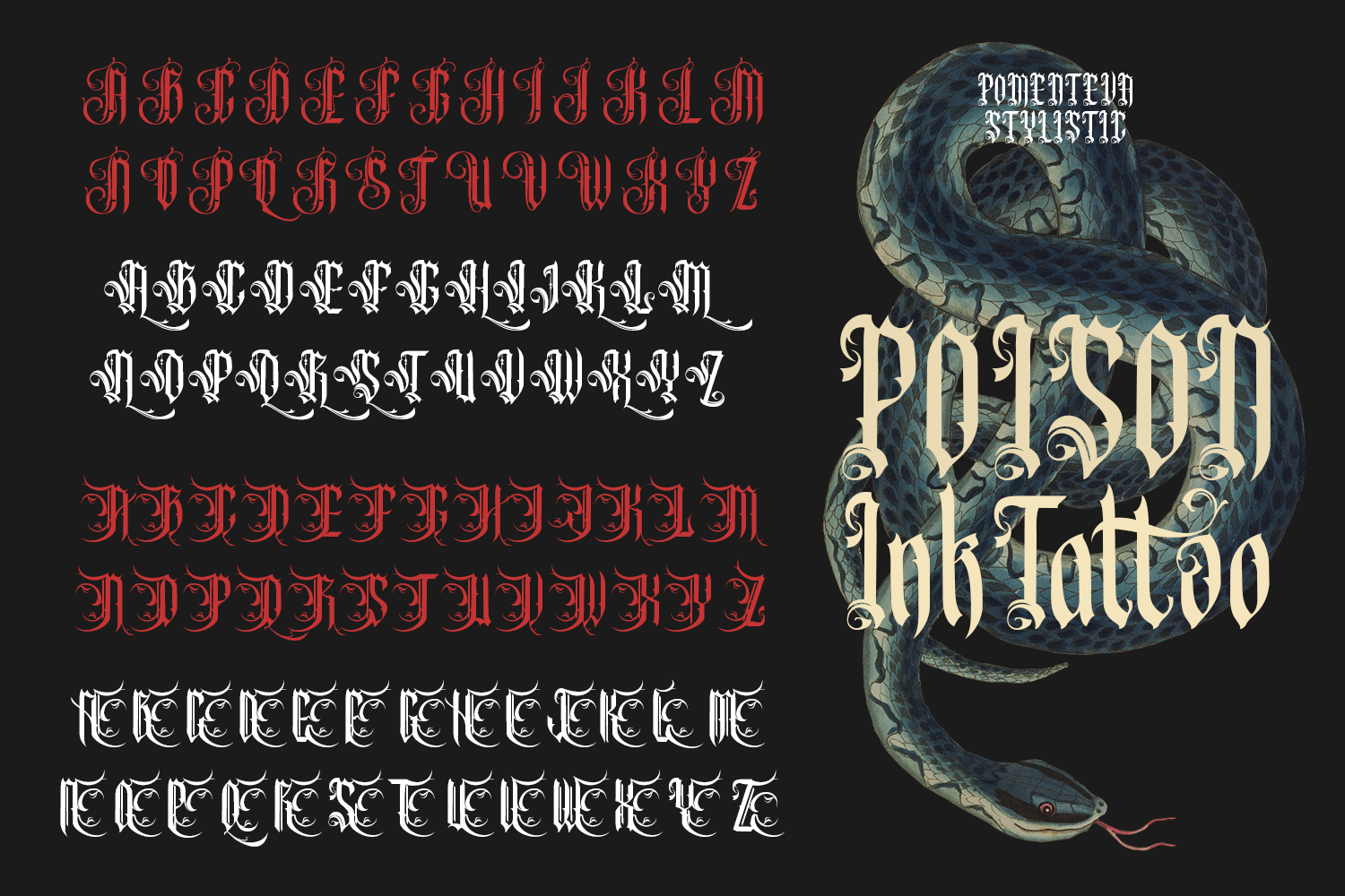 Pomenteva - Blackletter Font