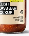 Jar with Sweet Relish Sauce Mockup