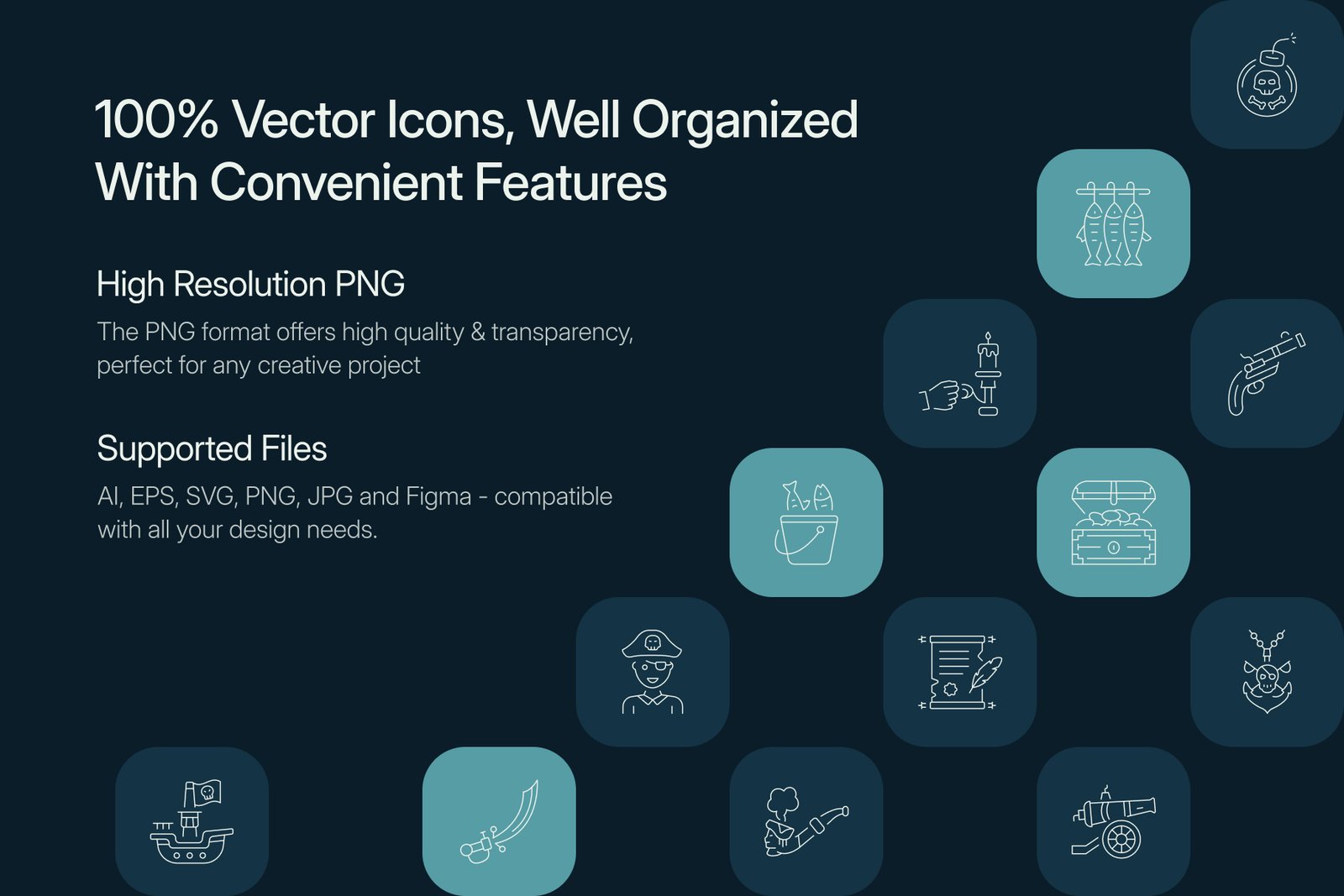 Pirate Icon Art Set