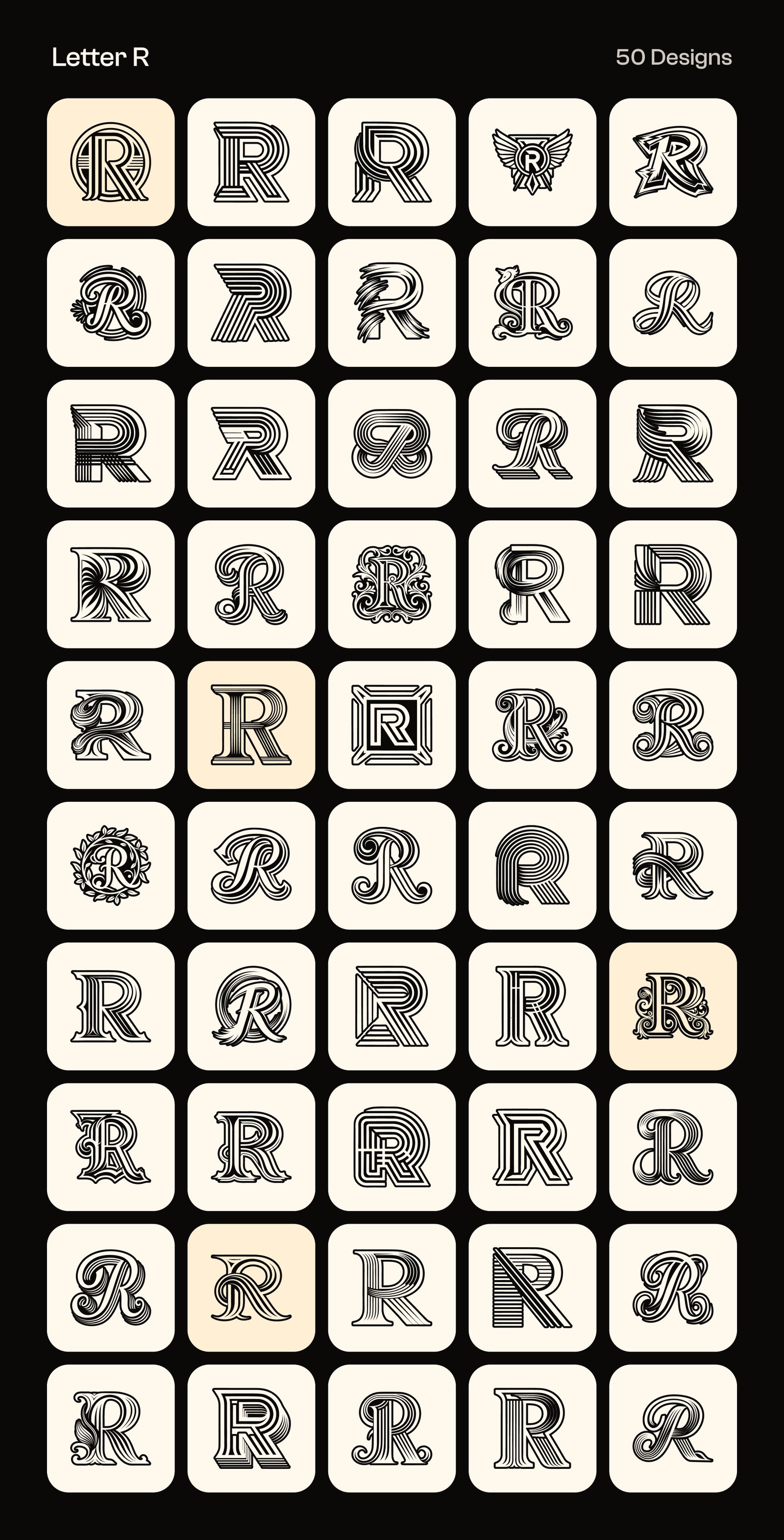 Alphabet Letters Logo Bundle