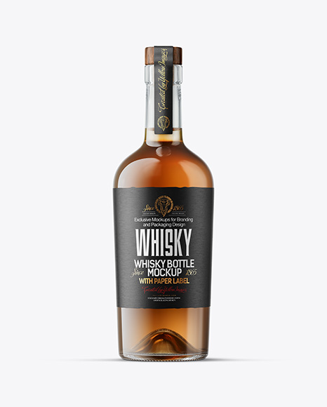 Whiskey Bottle Mockup