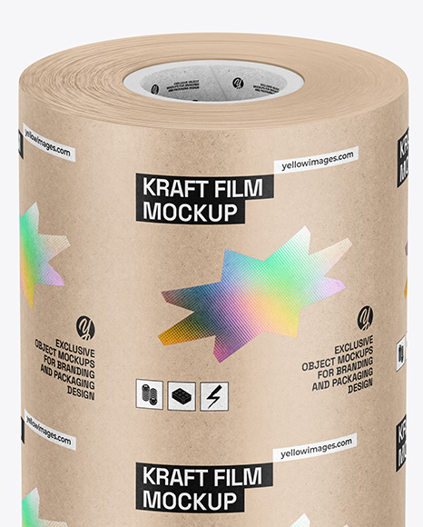 Kraft Paper Roll Mockup