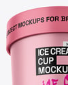 Matte Ice Cream Cup Mockup