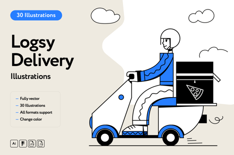 Logsy Delivery Illustrations