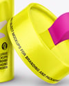 Glossy Paper Tube with Pull Tab Mockup