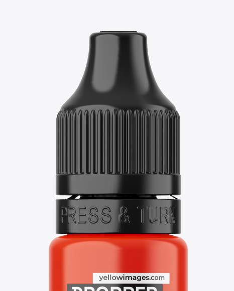 Glossy Dropper Bottle Mockup