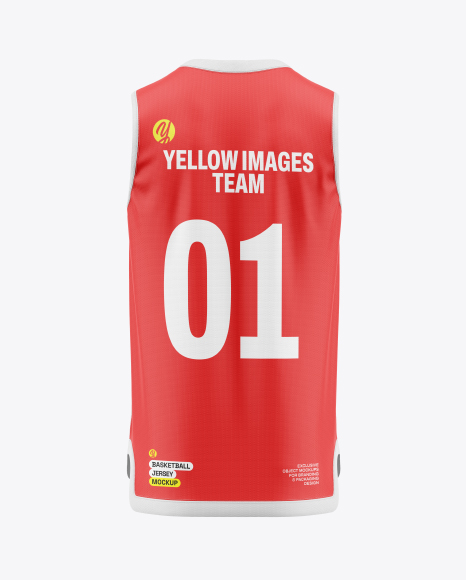 Basketball Jersey Mockup - Back View
