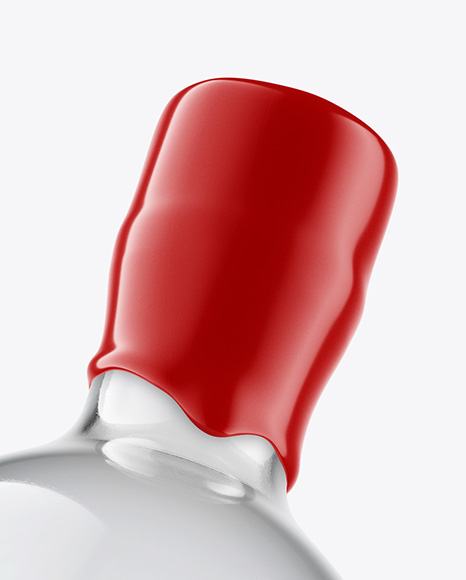 Glass Dry Gin Bottle Mockup