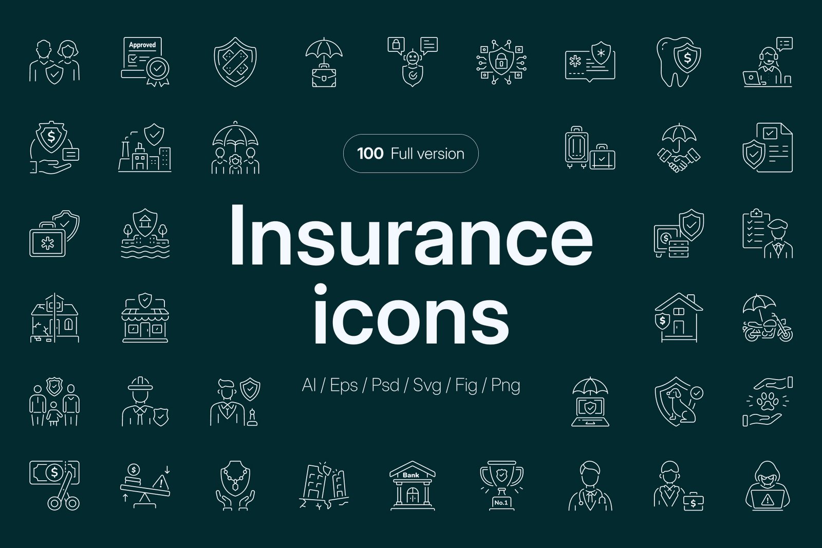 Insurance Icon Set