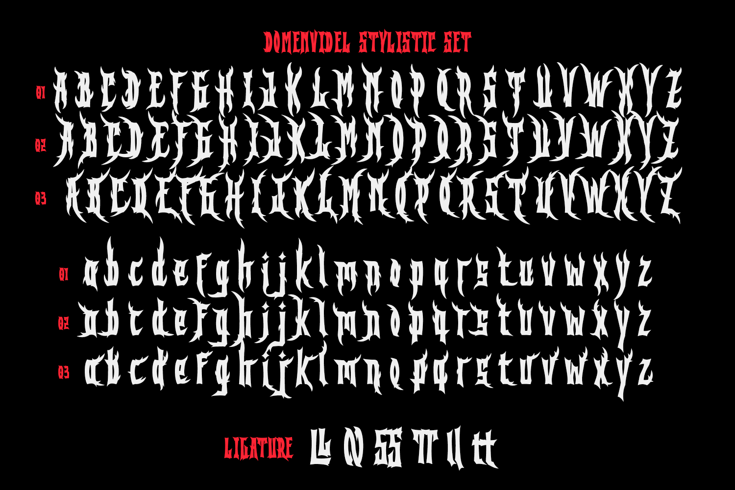 Domenvidel Blackmetal Font