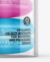 Clear Plastic Tube with Macaron Cookies Mockup