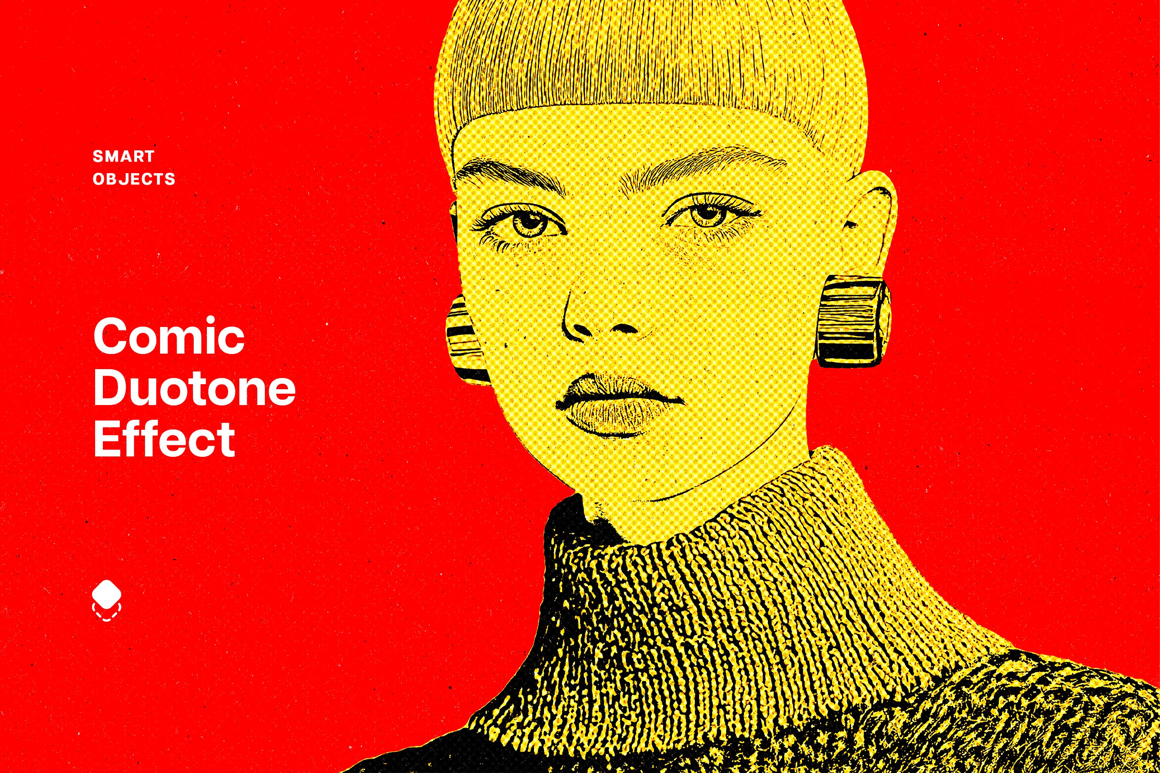 Comic Duotone Photo Effect