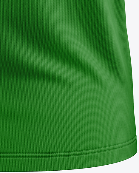 Men's Short Sleeve Raglan Polo Mockup