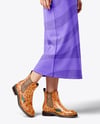 Chelsea Boots on Woman's Legs with Dress Mockup