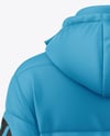 Men's Long Down Jacket Mockup - Back view