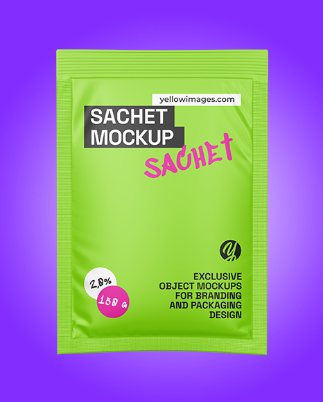 Matte Sachet Mockup