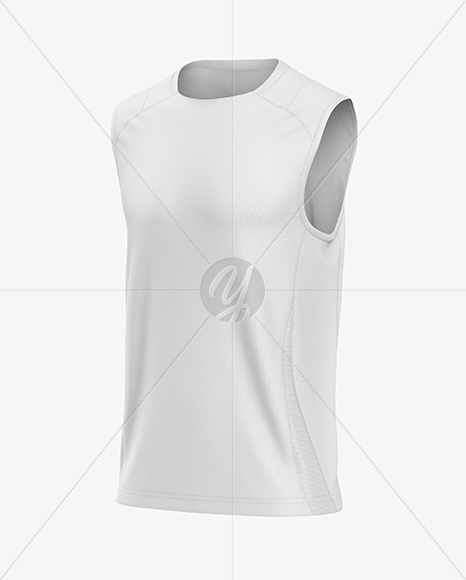 Training Sleeveless Jersey Mockup - Half Side View