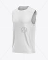 Training Sleeveless Jersey Mockup - Half Side View