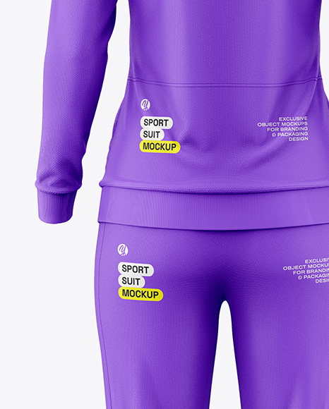 Women's Sport Suit Mockup - Back View