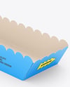 Paper Tray with Hot Dog Mockup