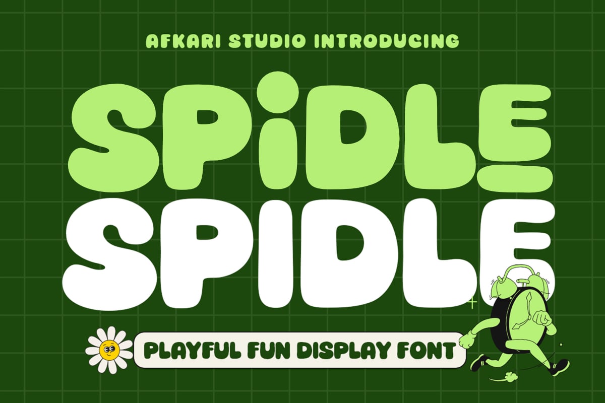 Spidle - Playful Fun Display Font