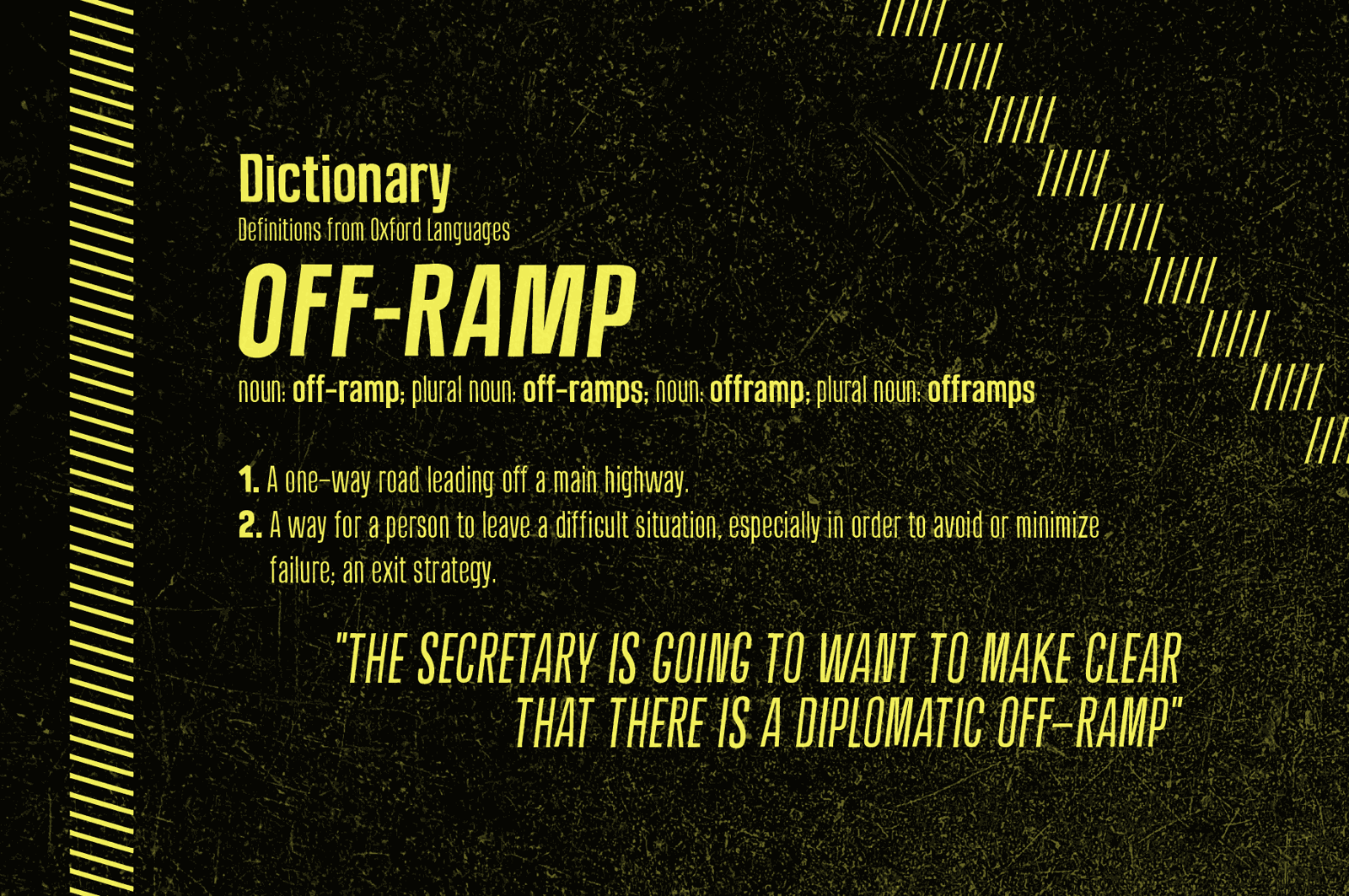 Off Ramp - An Industrial Sans-Serif Font Inspired by Roadside Lettering