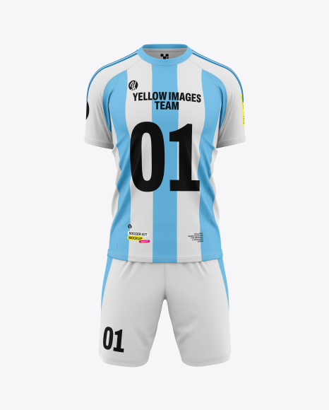 Soccer Kit Mockup - Front View