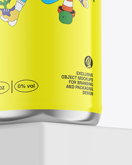 Glossy Aluminium Can Mockup