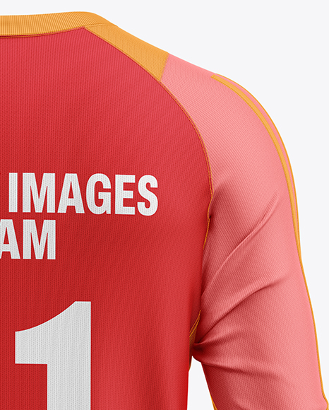 Training Long Sleeve Jersey Mockup -Back View
