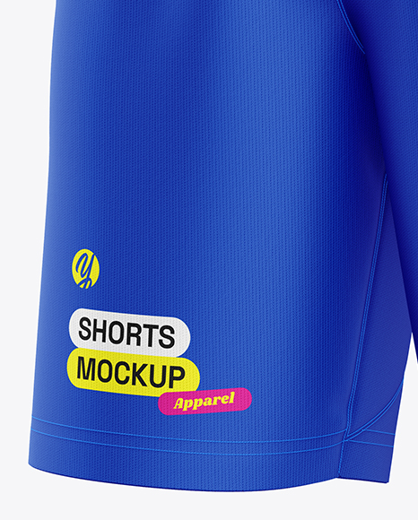 Training Shorts Mockup - Half Side View