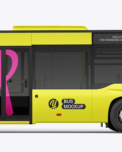 City Bus Mockup - Side View