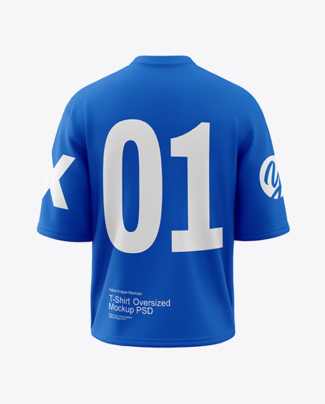 Oversize T-Shirt Mockup - Back View