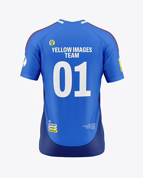 Soccer Jersey Mockup - Back View - Mens+Cross+Country+Jersey+(Back+View)+Jersey+Mockup+PSD+...