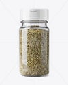 Glass Spice Jar with Rosemary Mockup
