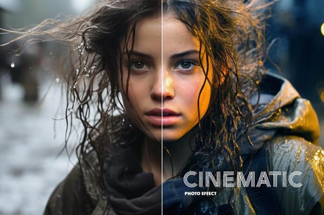 Grainy Cinematic Photo Effect - Add-Ons