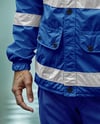 Man Wearing a Working Overalls Mockup