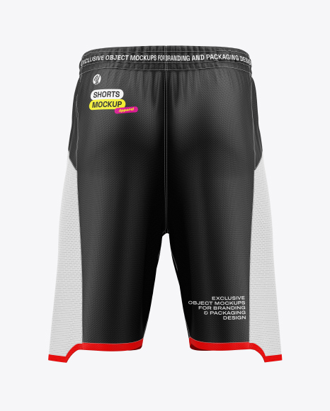 Basketball Shorts Mockup - Back View