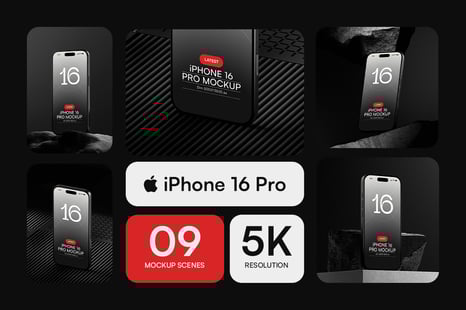 iPhone 16 Pro Mockup - Display product