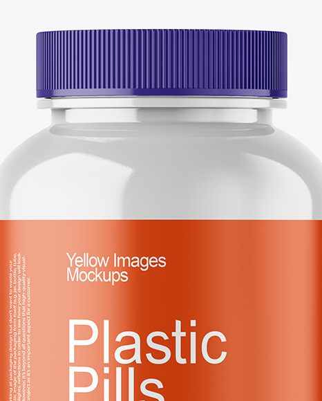 Glossy Pills Bottle Mockup