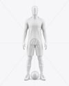 Training Short Sleeve Full Soccer Kit Mockup - Front View