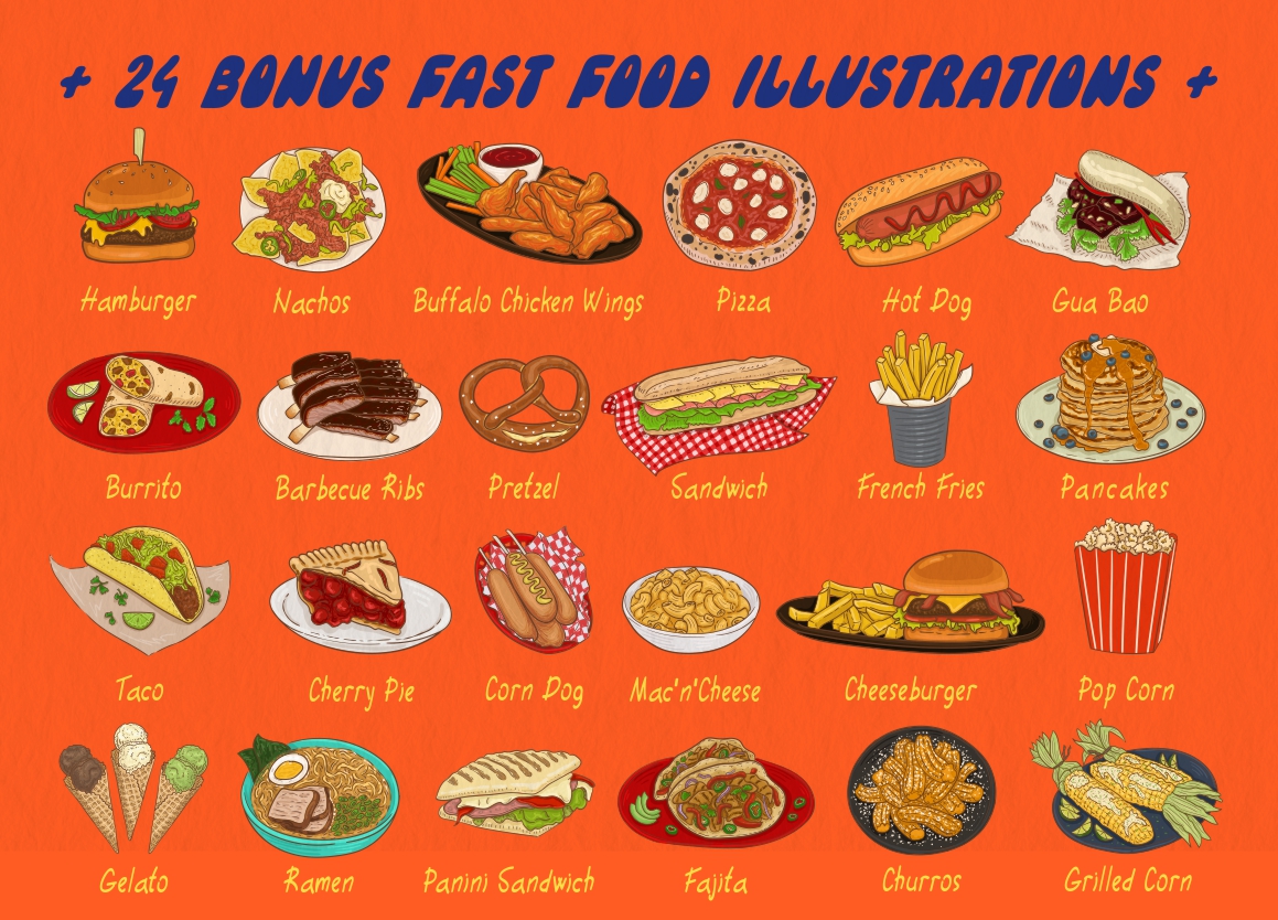 Quick Takeaway fast food fonts