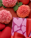 Gift Box with Hearts and Flowers Mockup