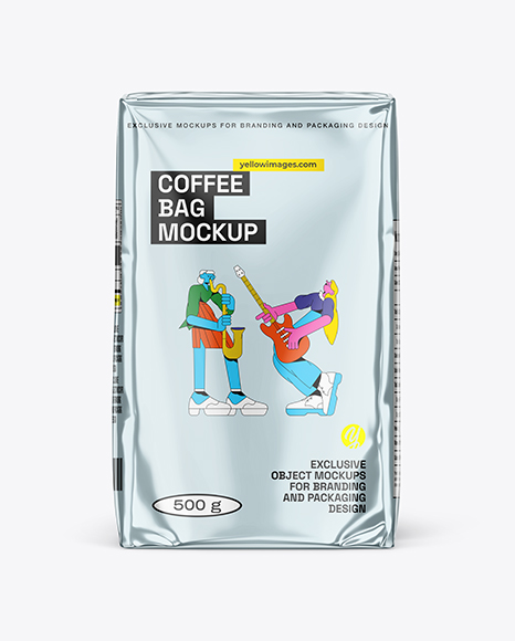 Metallic Coffee Bag Mockup - Coffee+Bag+Mockup+-+Masa+Design