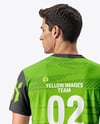 Man Wearing Badminton Uniform Mockup