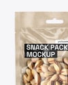 Kraft Package with Pistachios Mockup