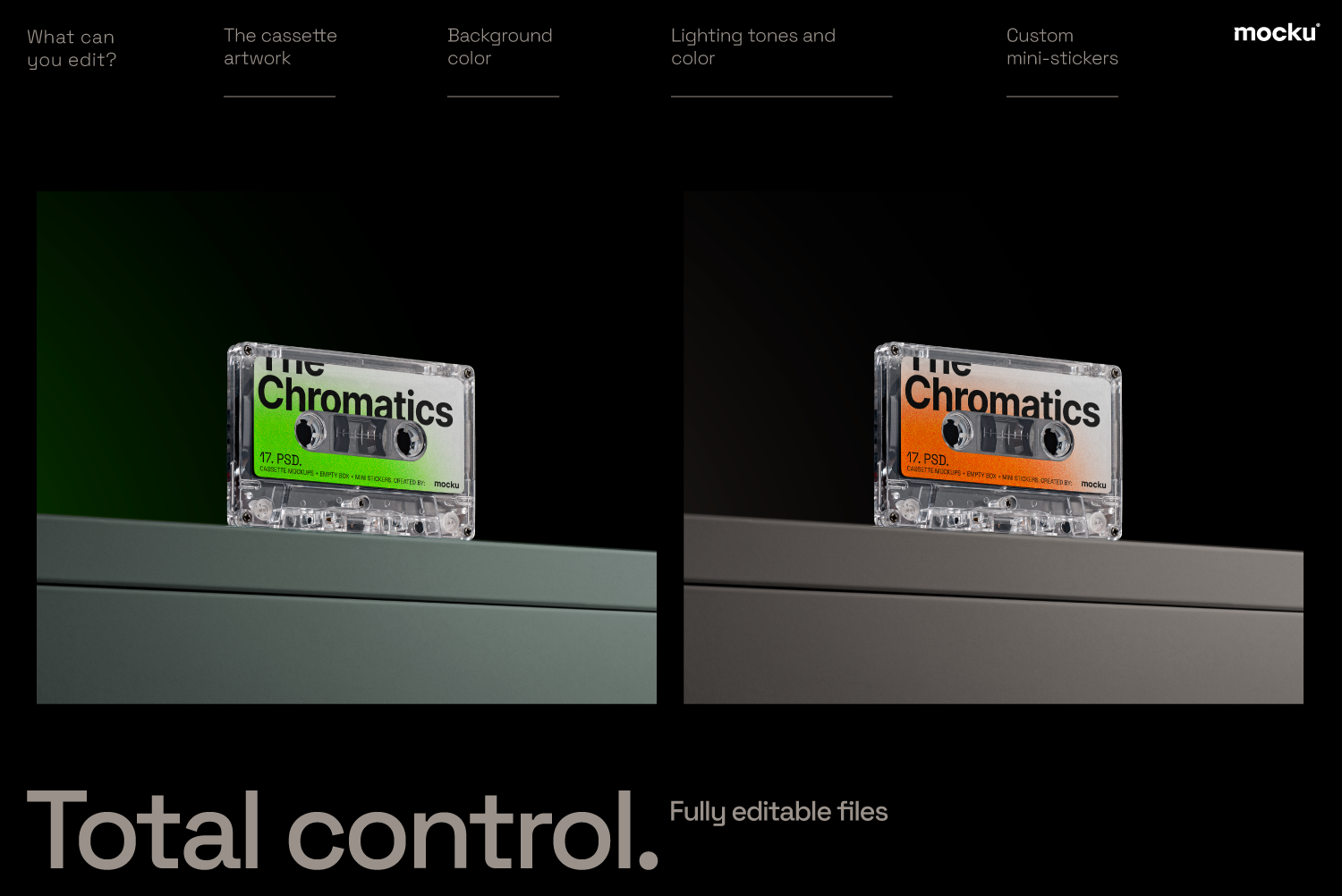 Cassete Mockup Set