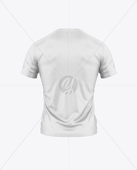 V-Neck Rugby Jersey Mockup - Back View
